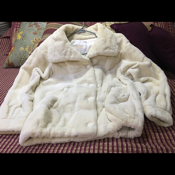 White shear mink jacket - Picture 1 of 4